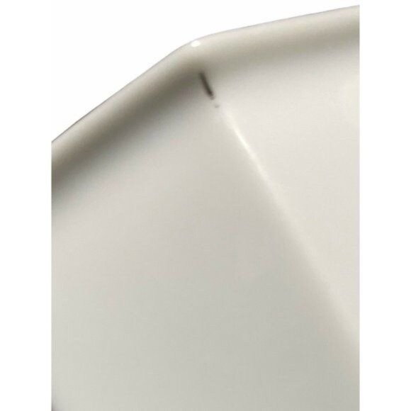 VTG Otagiri Japan "Lotus Garden" Octagonal Porcelain Vase Gold Rim 7 1/2” High - Picture 12 of 12